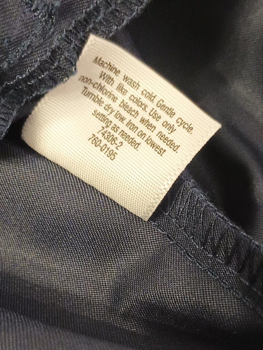 St John's Bay Navy Hooded Drawstring Windbraker Jacket PM - Picture 6 of 7